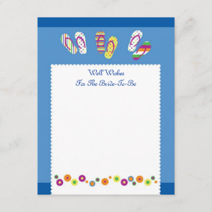 Flip Flops tarjeta de ducha nupcial
