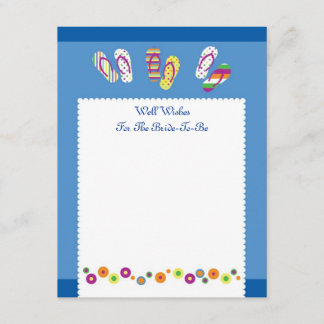 Flip Flops tarjeta de ducha nupcial