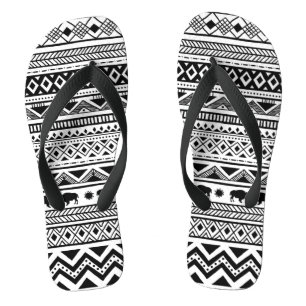 Flipflop Sandalias Boho Buffalo Tribal Pattern Boh