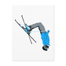 Flippin Out | Postal para esquiador de marcha atrá