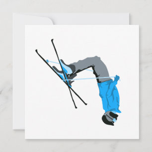Flippin Out   Tarjeta Ski Backflip Skier