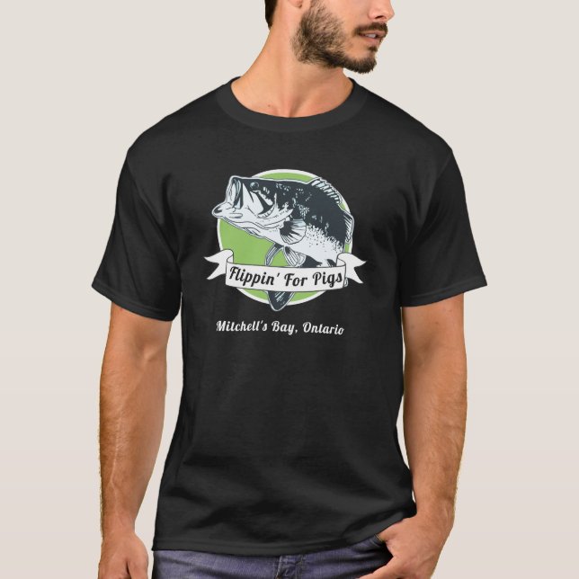 Flippin para la camisa de la pesca de perca (Anverso)