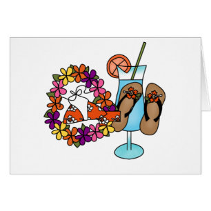 Flips-flopes tropicales tres de los chicas