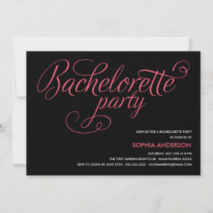 FLIRA  INVITACIÓN DE LA PARTE BACHELORETTE