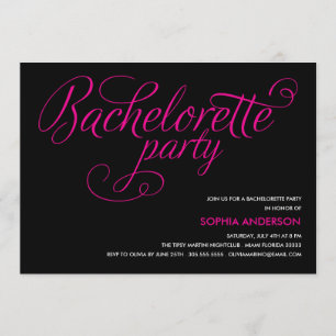 FLIRA INVITACIÓN DE LA PARTE BACHELORETTE
