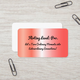 Flirting Rosa Gold tarjeta de visita