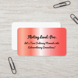 Flirting Rosa Gold tarjeta de visita