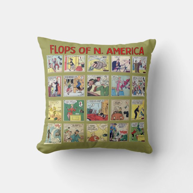"Flops of N. Cojín decorativo de Estados Unidos (Anverso)