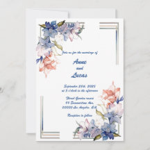 Flor 3 marco: Invitación a la boda personalizada