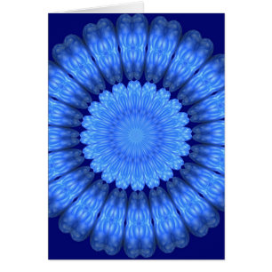 Flor abstracta azul