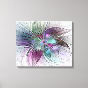 Flor Abstracta Colorida Arte Fractal Floral Modern