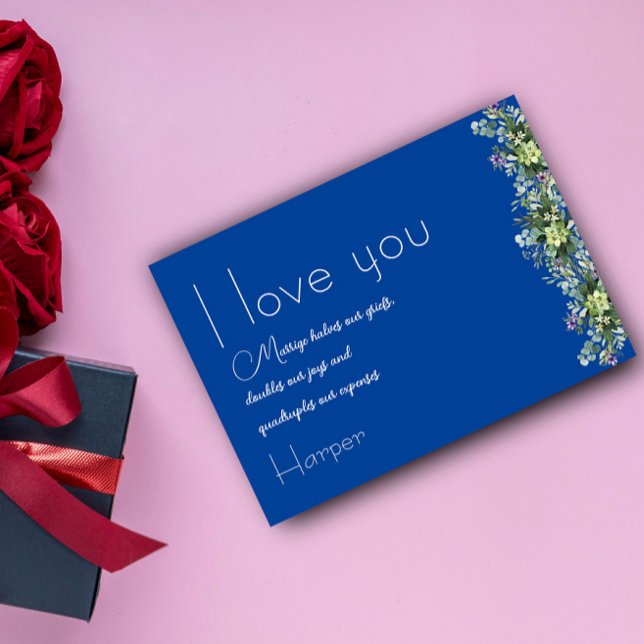 Flor acuarela amor botánico postal graciosa (Subido por el creador)