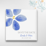 Flor acuarela Guardar el imán boda de fecha<br><div class="desc">Sorprenda a sus futuros bodas invitados con este elegante y simple ahorre el imán de fecha. Esta es una manera muy creativa de anunciar tu compromiso. Personalice el texto con su propia información. Puede realizar un personalizar adicional si desea cambiar el tipo de letra, su color o tamaño. La flor...</div>