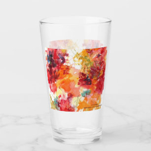 Flor acuarela Pintura Naranja Rojo Caída Floral