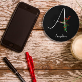 Flor acuarela simple Cargador inalámbrico A