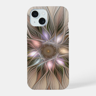Flor alegre Abstracto Fractal floral Beige Brown