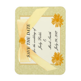 Flor Amarilla Ahorra El Imán De La Fecha