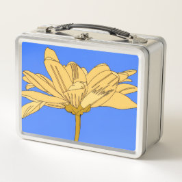 Flor amarilla, azul y amarillo