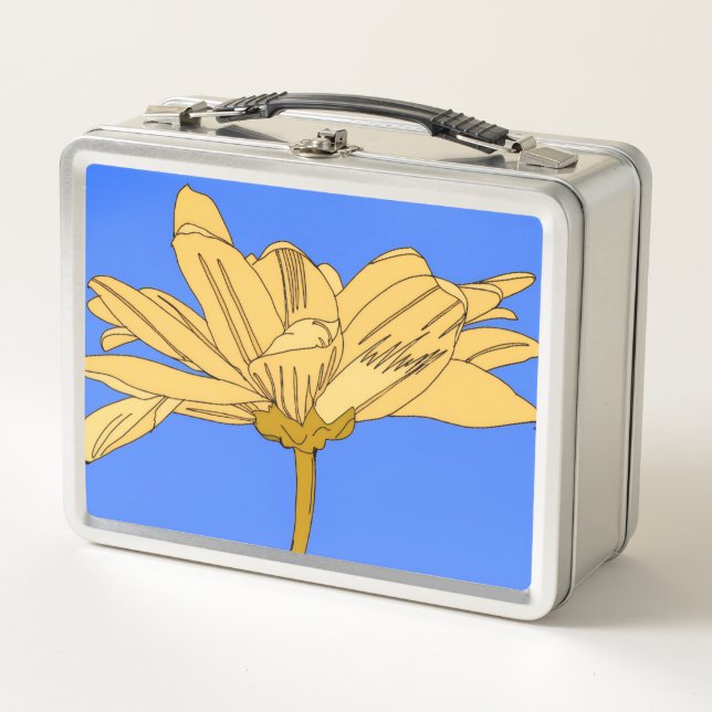 Flor amarilla, azul y amarillo (Anverso)