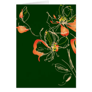 Flor Art Decó de color agua
