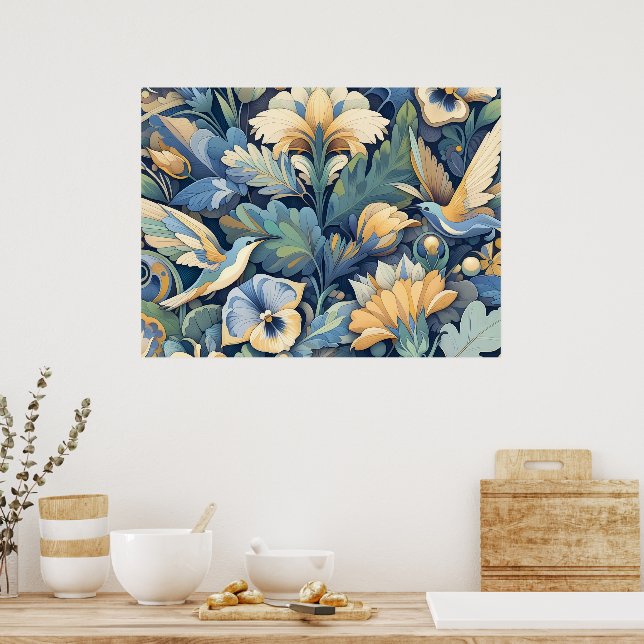 Flor arte Morris (Cocina)