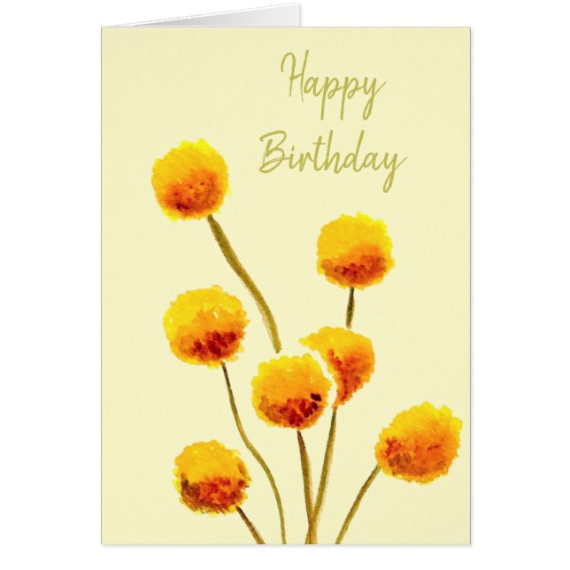 Flor australiana nativa del botón Billy (Frente)