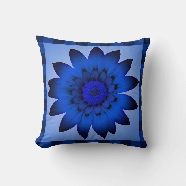 Flor azul - almohada (Anverso)
