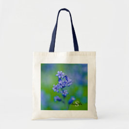 Flor azul Bolsa de tocador