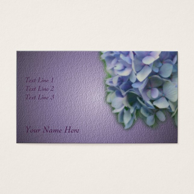 Flor azul de hidrangea (Frente)