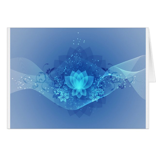 Flor azul Lotus (Anverso (Horizontal))