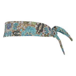 flor azul turquesa plateada de moda femenina
