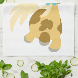 Flor azul y toalla de cocina Personalizado suave