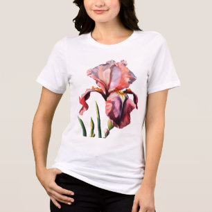 Flor blanca de camisetas