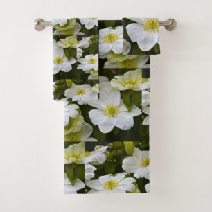 Flor blanca del Clematis