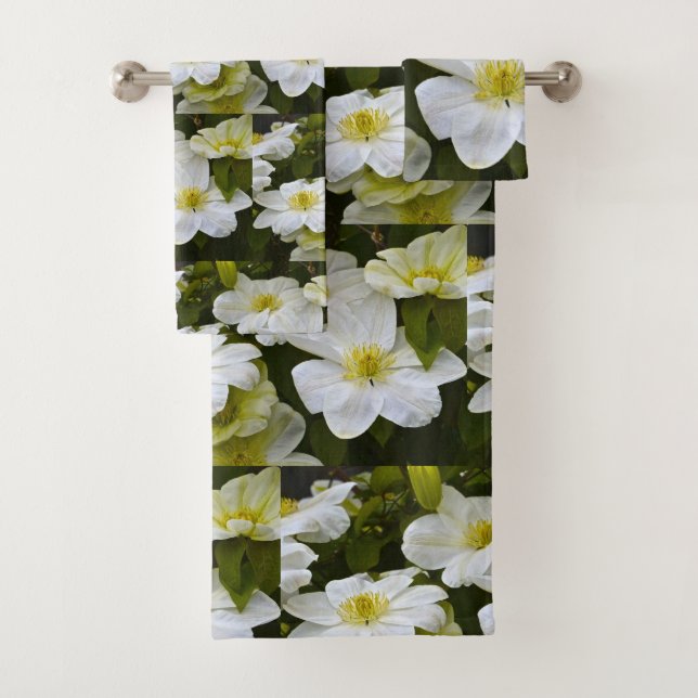 Flor blanca del Clematis (In situ)