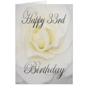 Flor blanca feliz cumpleaños 33