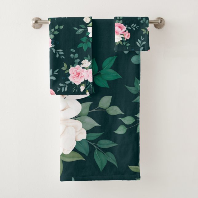 Flor blanca rosada de moda  (In situ)