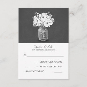 flor blanca tarro de masas boda rústica tarjetas R