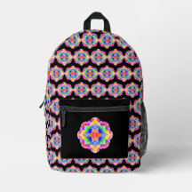 Flor Bolsa de escuela Rainbow mandala