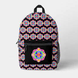 Flor Bolsa de escuela Rainbow mandala