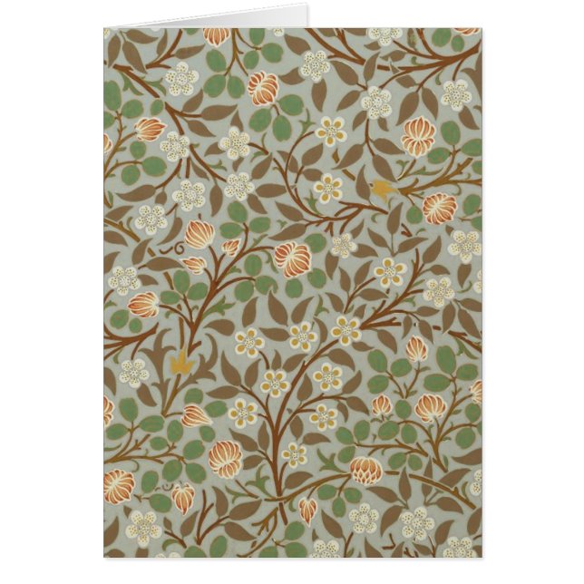 Flor Botánico de Trébol de William Morris (Frente)