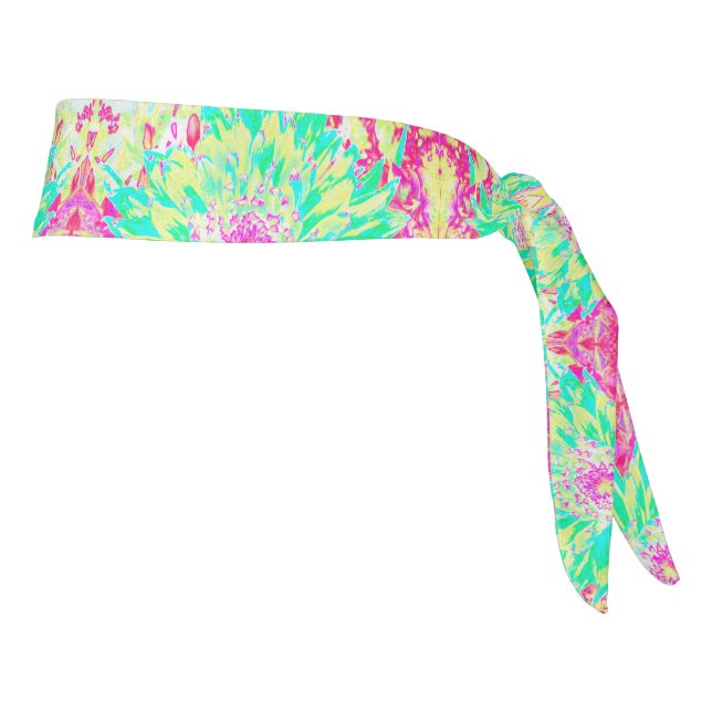 Flor Dahlia decorativa amarillo y magenta (Girar 90)