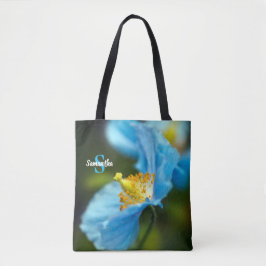 Flor de amapola azul Bolsa de toscas