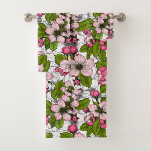 Flor de Apple en blanco