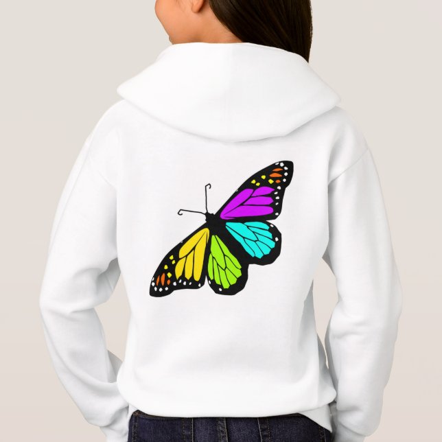 flor de arcoiris mariposa flor giratoria familia d (Reverso)