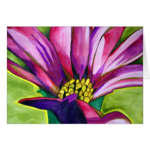 Flor de arte acuático morado de Daisy Africano