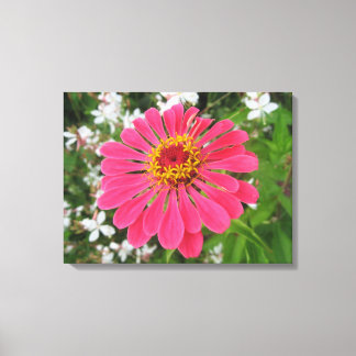 Flor de arte de lienzo