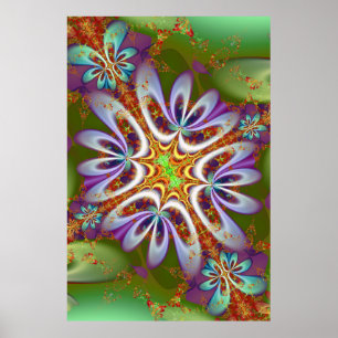Flor de arte fractal