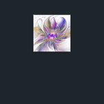 Flor de arte fractal enérgica y colorida<br><div class="desc">Una potente flor multicolor de fantasía,  un arte fractal floral único. Diseño para la impresión de lienzo y más.</div>