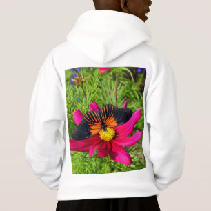 flor de aster mexicano con una Doris Longwing